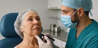 Corectarea bărbiei retrase