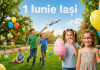 1 Iunie Iași 2026 — copii și părinți la activități de Ziua Copilului în Parcul Expoziției