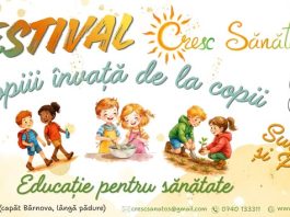 24 mai – Festivalul de educație pentru sănătate Cresc Sănătos!