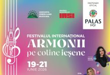 Armonii pe Coline Ieșene 2026 – afișul oficial al festivalului internațional de muzică ușoară de la Grădina Palas Iași