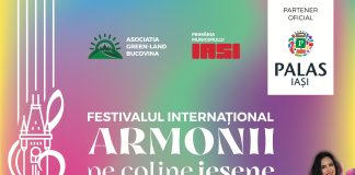Armonii pe Coline Ieșene 2026 – afișul oficial al festivalului internațional de muzică ușoară de la Grădina Palas Iași