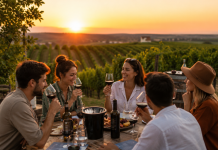 Lucruri pe care nu le-ai încercat în Iași — grup de prieteni la o degustare de vin