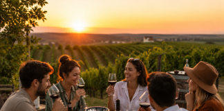 Lucruri pe care nu le-ai încercat în Iași — grup de prieteni la o degustare de vin